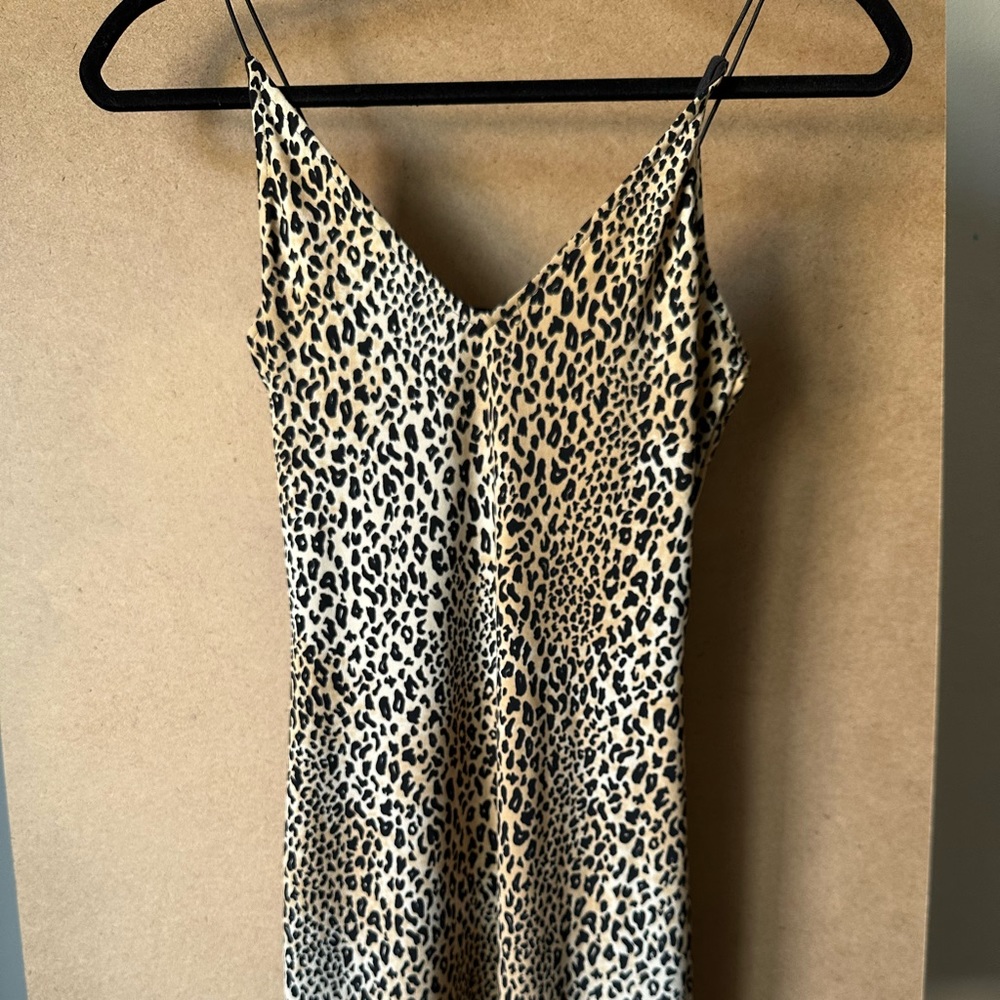 Animal Print Dress - Animal print clibbing dress